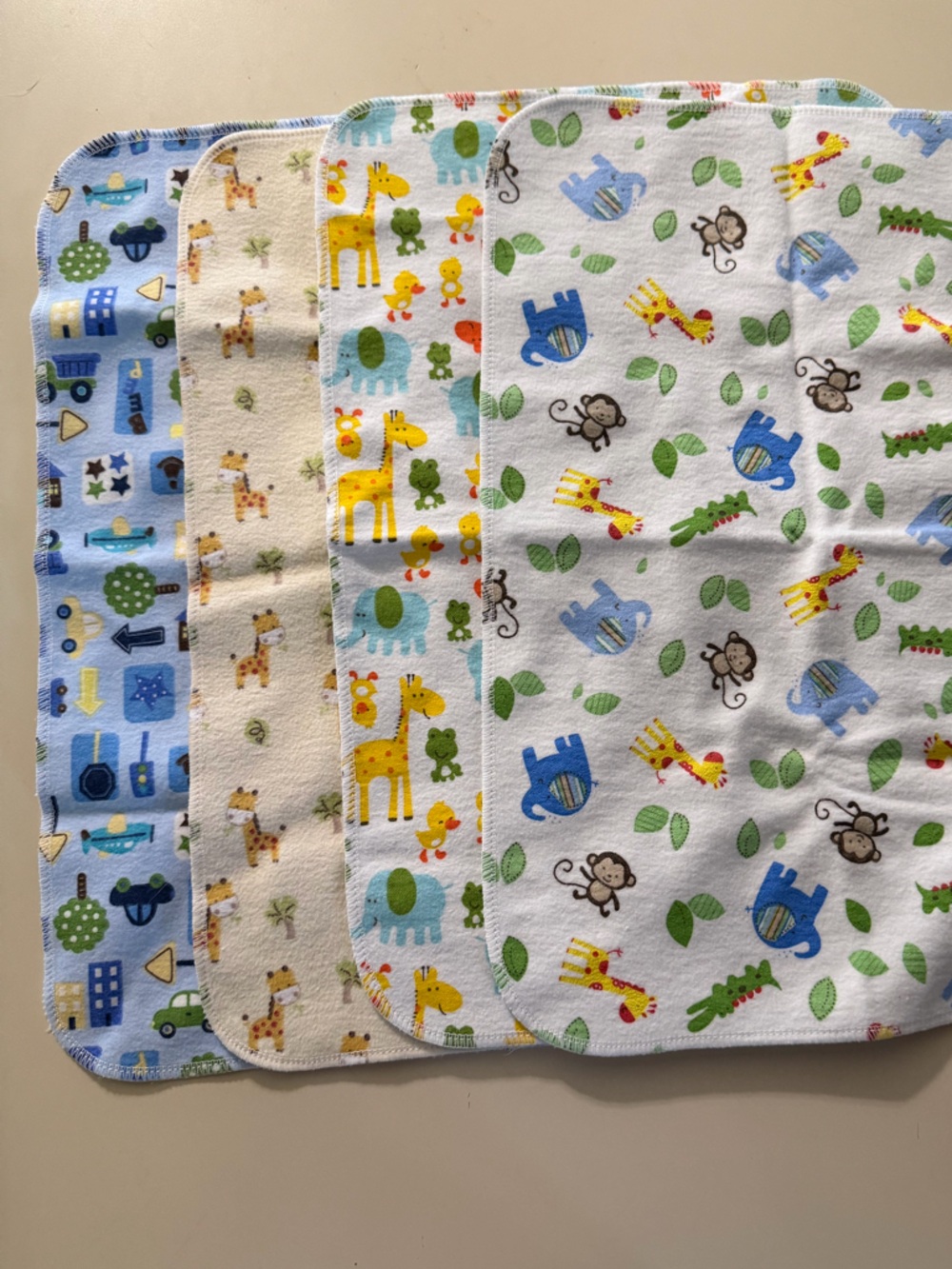 Baby Changing Table Pads- Animal & Transport Prints in Blue, Yellow, Green